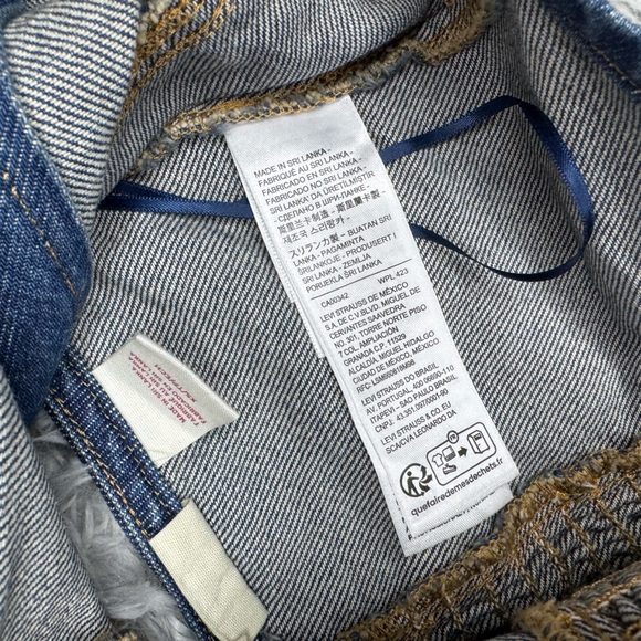 Levi’s Women’s Bria Denim Corset Halter T-Shirt - Cornerback Size XS NWOT - Picture 4 of 9